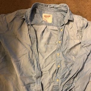 Chambray/denim Button Up
